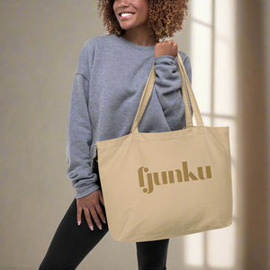Brown tote bag from fjunku