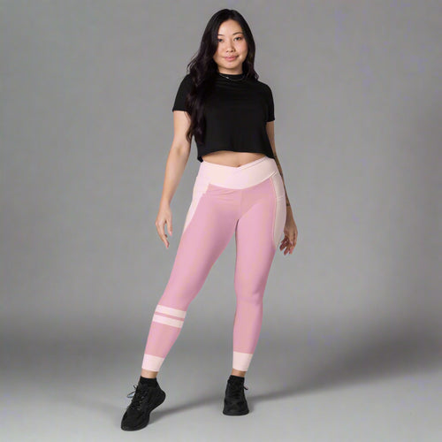 Woman standing in pink leggings from fjunku