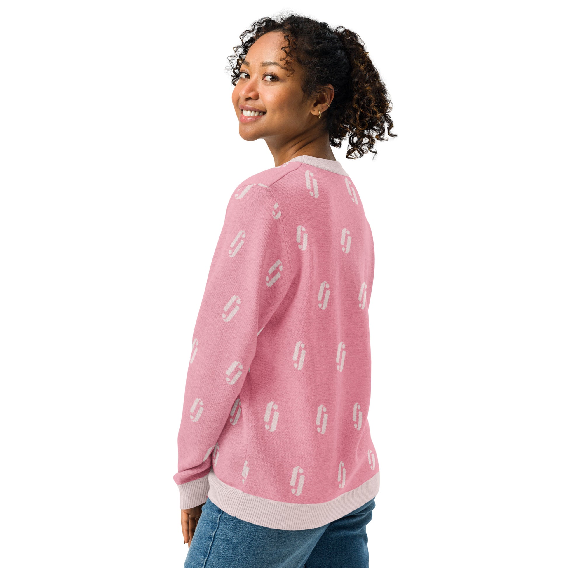 Strikkegenser - rosa
