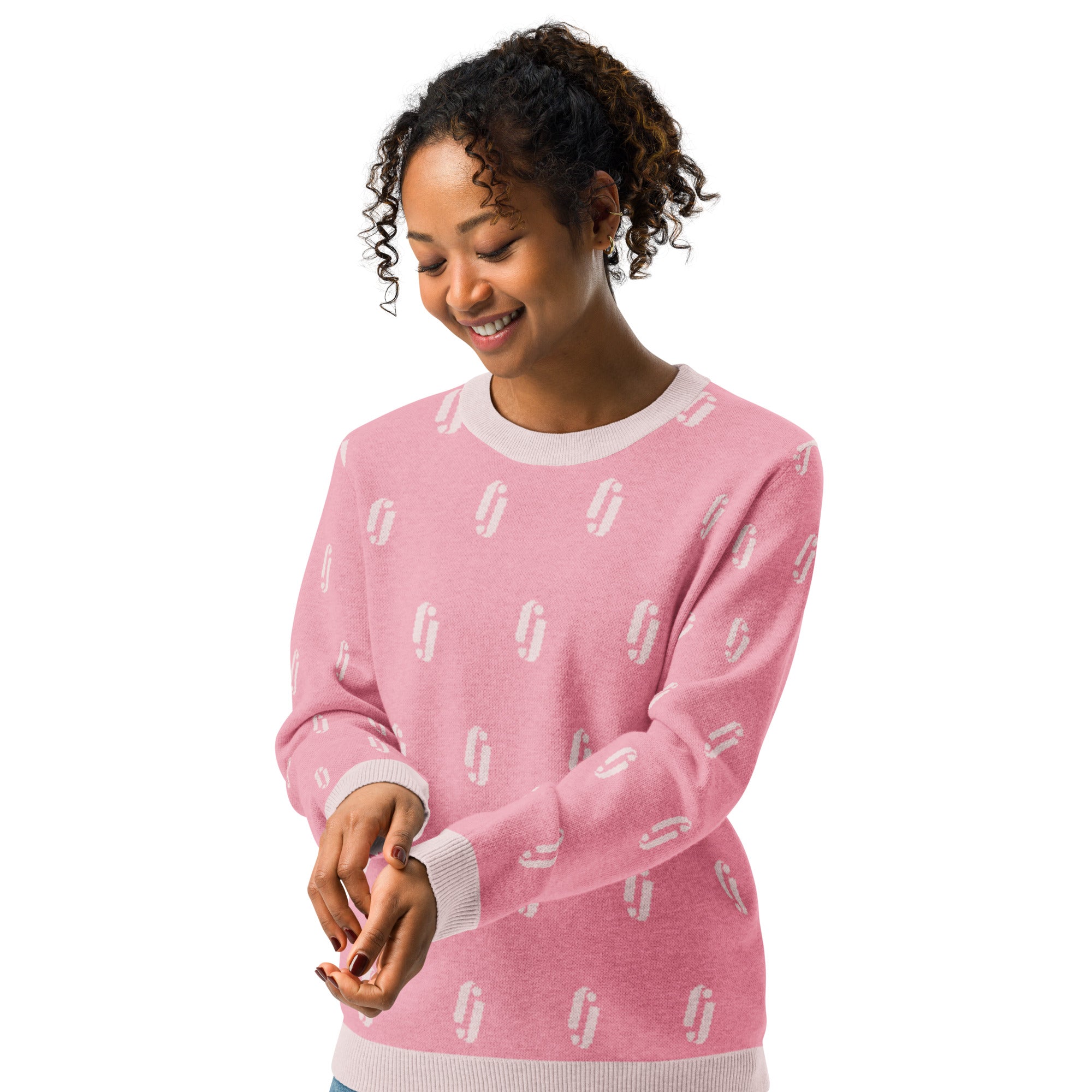 Strikkegenser - rosa