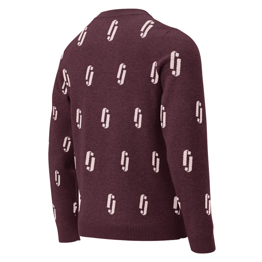 Strikkegenser - burgunder