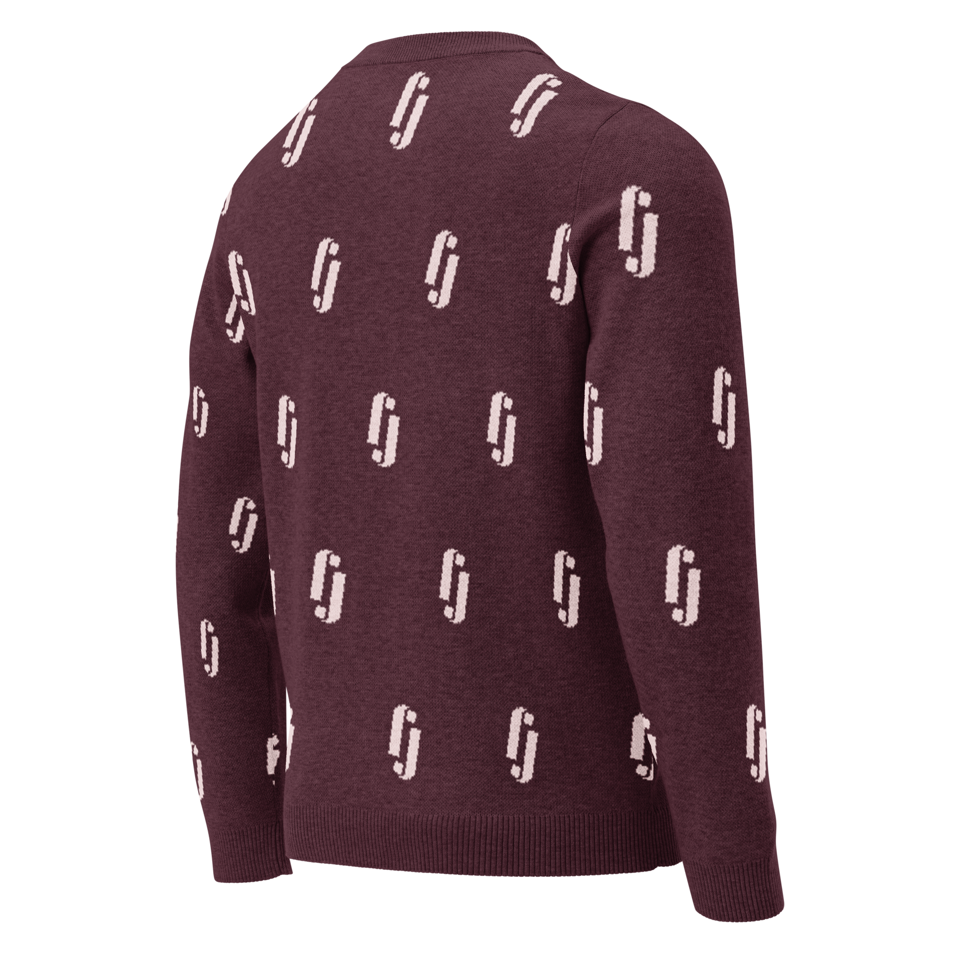 Strikkegenser - burgunder