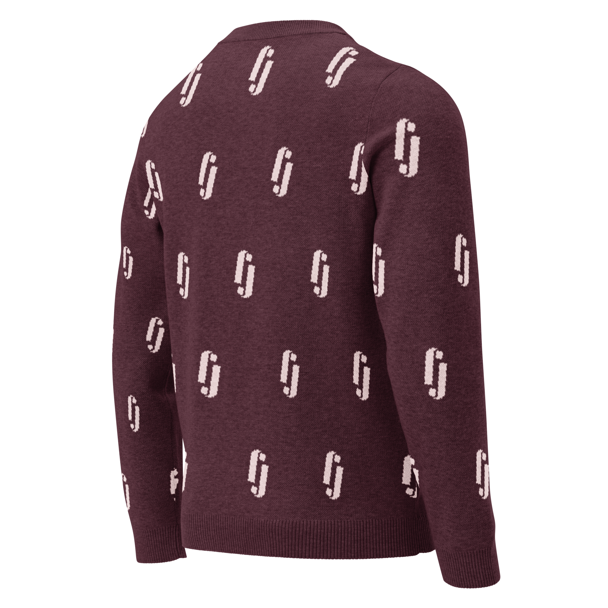 Strikkegenser - burgunder