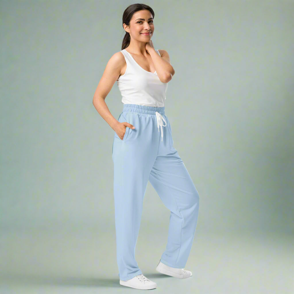 fjunku pastell blå joggebukse