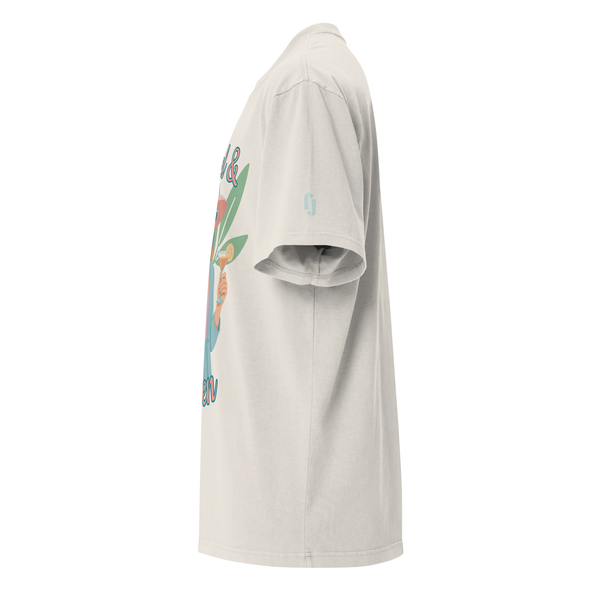 Singel & kresen oversized t-skjorte