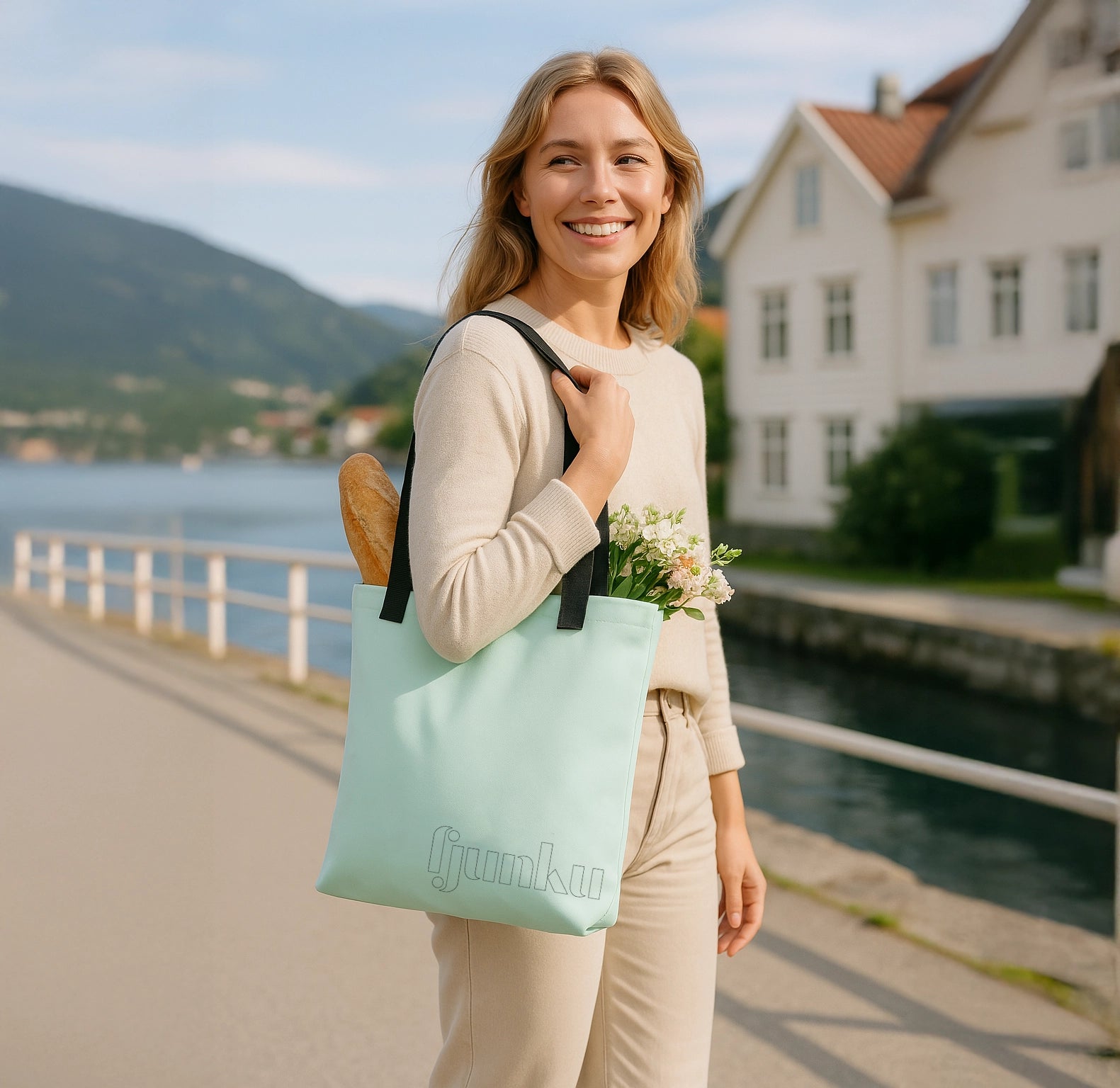 Tote bag (pastell grønn)